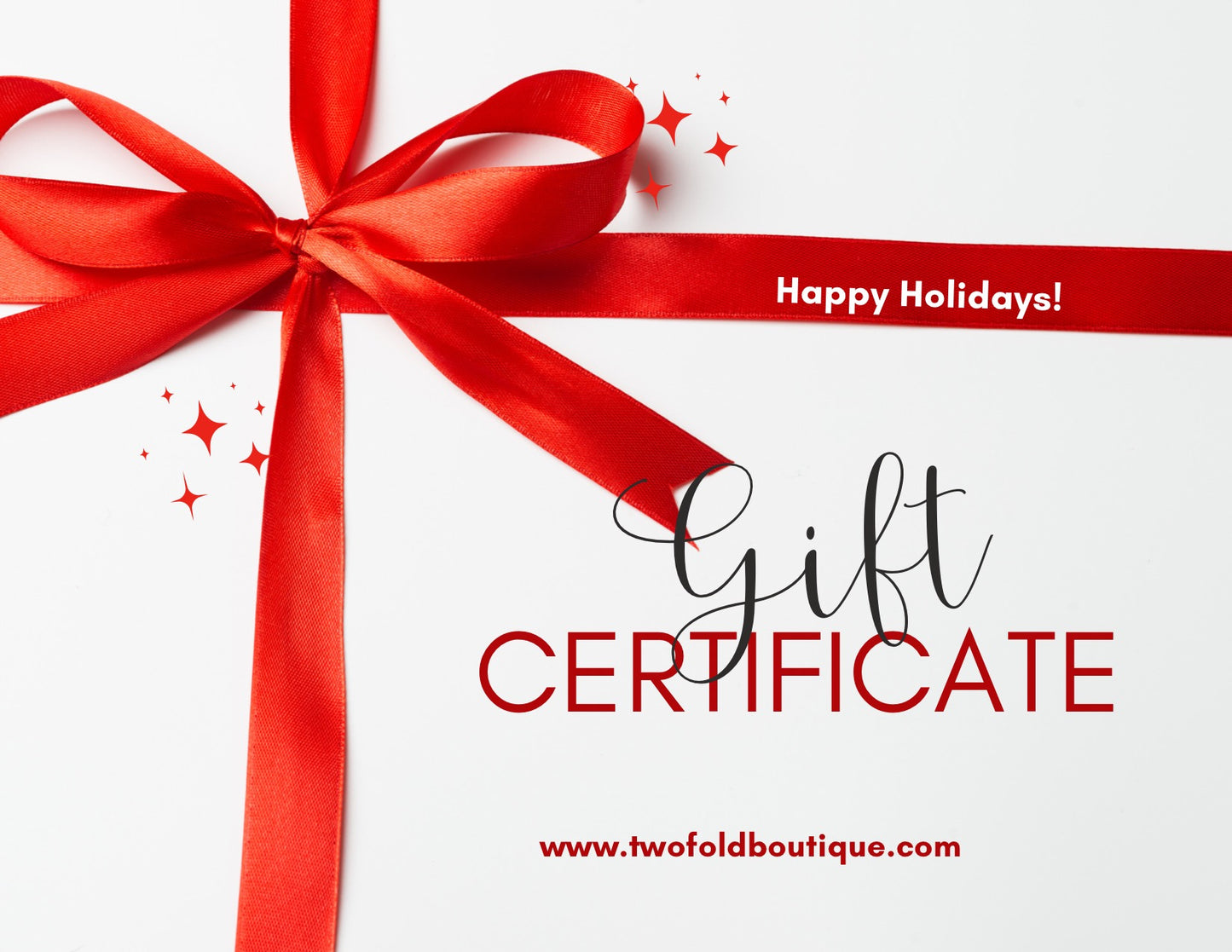 Twofold Boutique Gift Certificate